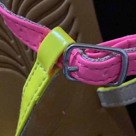 CORKYS CRAYOLA WO SIZE 9  Colorful Sandals BUCKLE ANKLE STRAP. EUC CLEAN - Picture 5 of 10